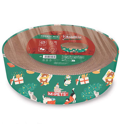 M-Pets Christmas Frosty Mix Cat Scratching Cardboard 41x10 cm