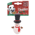 M-Pets Christmas Snowman Squeaky Latex Dog Toy 14.5cm
