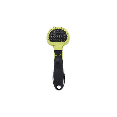 M-Pets Click & Groom Massage Brush for Cats and Dogs Small