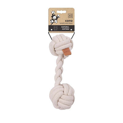 M-Pets Coto Duo Ball Cotton Rope Dog Toy 28 cm
