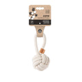 M-Pets Coto Knotted Rope Ball Dog Toy for Fetch & Tug 8 cm