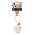 M-Pets Coto Cotton Rope Ball Dog Toy for Fetch & Tug 11 cm
