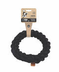 M-Pets Coto Eco Rope Braided Ring Dog Toy Black 25 cm