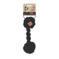 M-Pets Coto Duo Ball Braided Cotton Dog Toy Black 28 cm