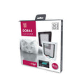 M-Pets Doras 4-Way Locking Cat Door Brown 19.7x19 cm