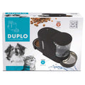 M-Pets Duplo Double Feeder and Waterer for Pets 6L Black