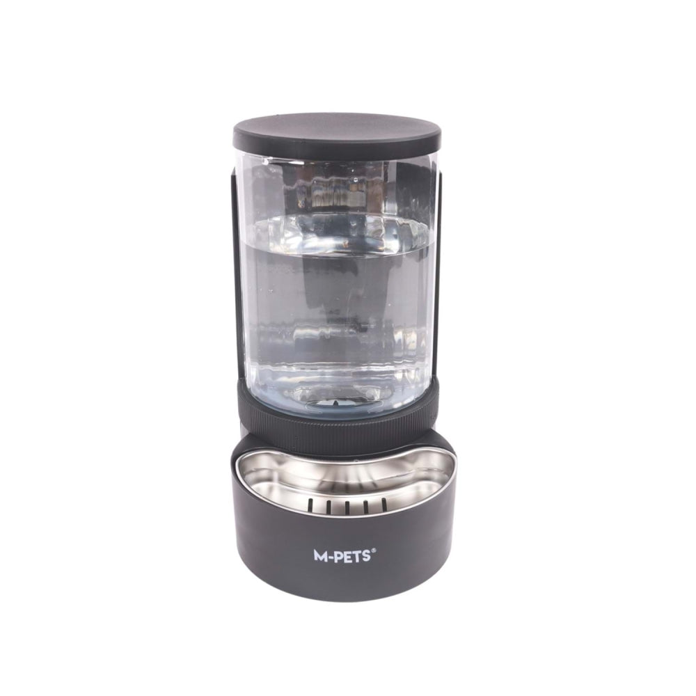 M-Pets Duplo Double Feeder and Waterer for Pets 6L Black
