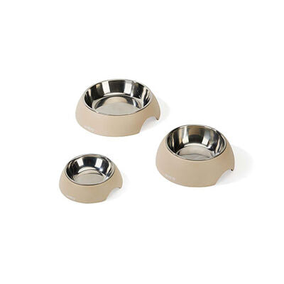 M-Pets Eco Bamboo Pet Bowl with Stainless Steel Insert 600 ml