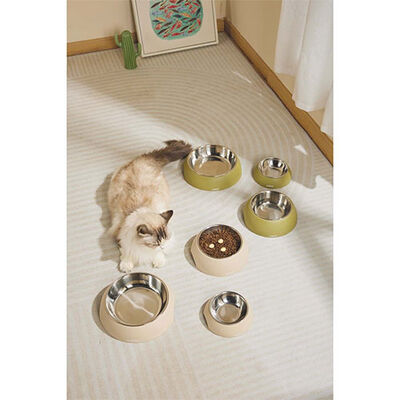 M-Pets Eco Bamboo Dog & Cat Bowl Green 600 ml