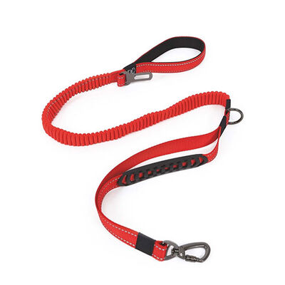 M-Pets Flex Pro Multifunctional Dog Leash Shock Absorbing Red 120-170cm