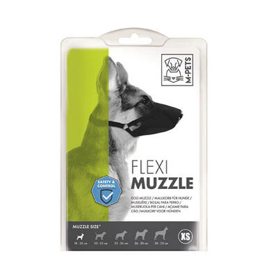 M-Pets Flexi Fabric Dog Muzzle for Small Breeds 1.5x18-20cm