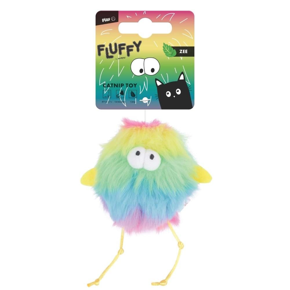 M-Pets Fluffy Zee Catnip Plush Toy for Active Play 10x7x5.5cm