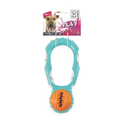 M-Pets Flyer Rattle Interactive Dog Toy with Dispenser 23cm