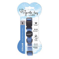 M-Pets Gentle Dog Collar Blue Soft Padded Design Small 23-36cm