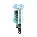 M-Pets Gentle Dog Collar and Leash Set Padded Green Medium