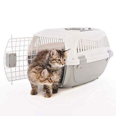 M-Pets Giro Pet Carrier Durable Travel Crate Beige 51.6cm
