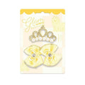 M-Pets Glam Crown & Bow Accessory Set for Cats and Dogs Yellow