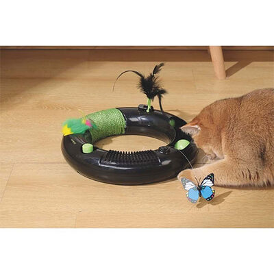 M-Pets Halo Eco Multi-Function Cat Toy and Scratcher 30.5 cm