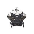 M-Pets Haute Couture Black Dog Harness Reflective Comfort M