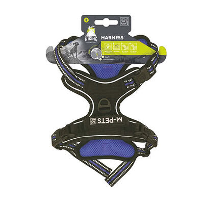 M-Pets Hiking Reflective Dog Harness Blue Small 35-60cm