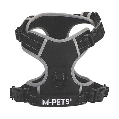 M-Pets Hiking Reflective Dog Harness Black XL 50-110cm