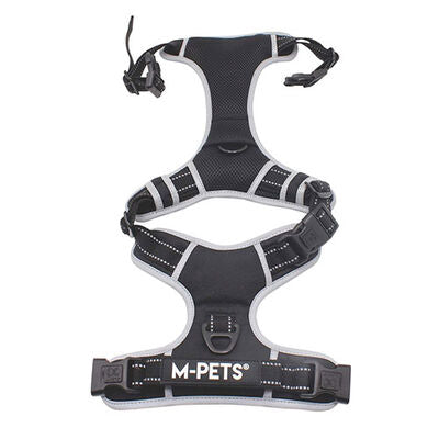 M-Pets Hiking Reflective Dog Harness Black XL 50-110cm