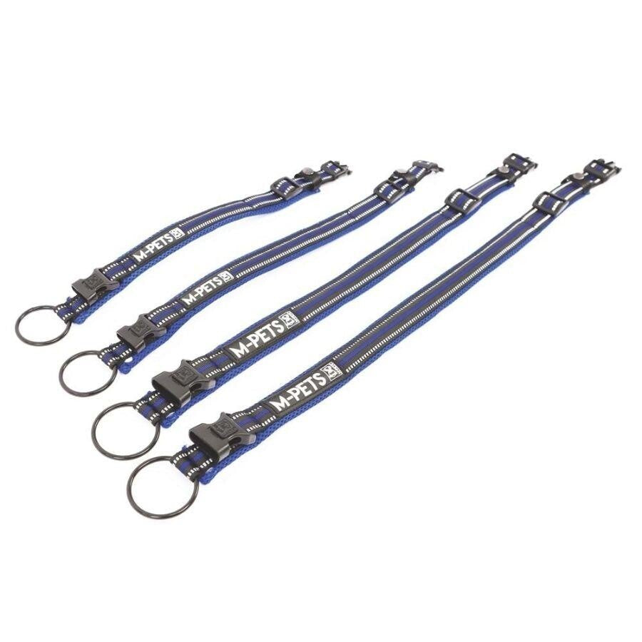 M-Pets Hiking Reflective Soft Dog Collar Navy Blue Large