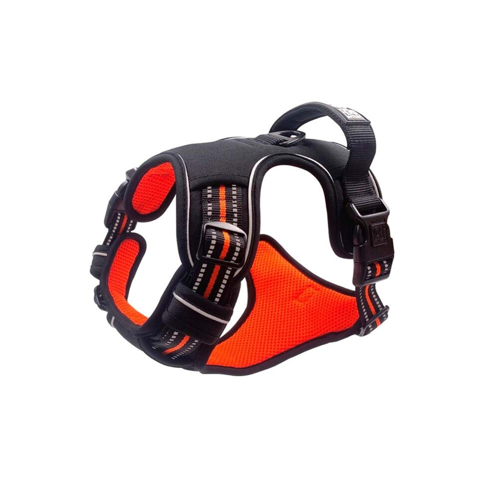 M-Pets Hiking Reflective Soft Dog Harness Orange XL