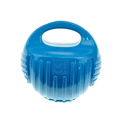 M-Pets Rubber Ball Dog Toy Durable Fetch Toy Blue 7.7cm