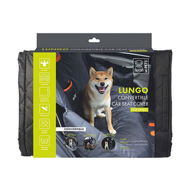 M-Pets Lungo Dog Car Seat Cover Multi-Functional Black 152x59 cm