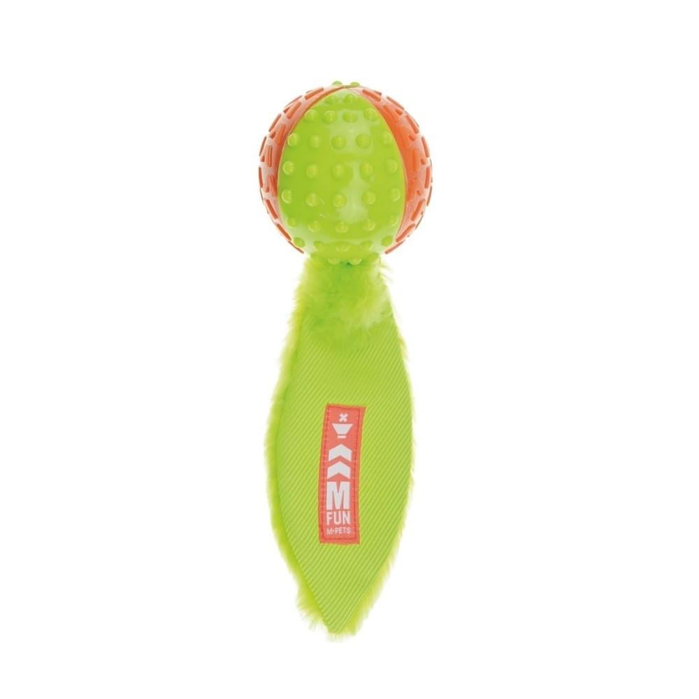 M-Pets Meteor Rubber Dog Toy Durable Fetch Toy Green 25 cm