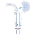 M-Pets Mooncat Interactive Wand Toy Blue Feather 2-Pack 40cm