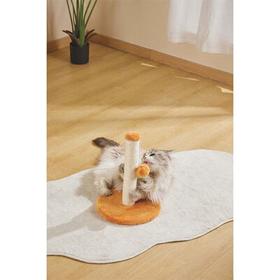 M-Pets My First Cat Scratching Post with Pom-Pom Orange 30cm
