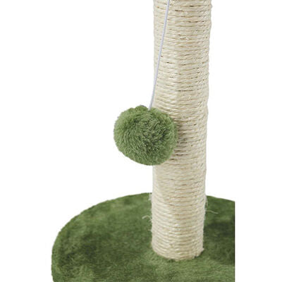 M-Pets My First Cat Scratching Post with Pom-Pom Green 24x24x30cm