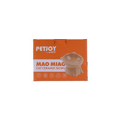 M-Pets Mao Miao Ceramic Elevated Cat Bowl for Comfort 200ml