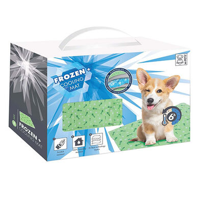 M-Pets Cooling Dog Mat Self-Cooling Aluminum Layer Green 40x50 cm