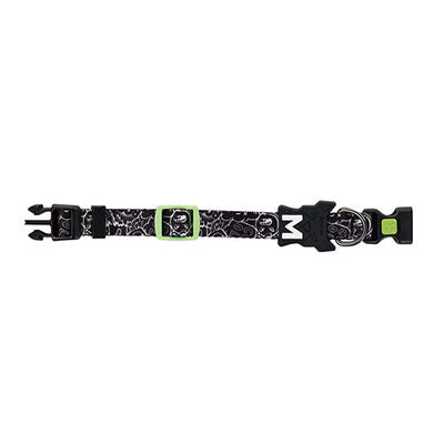 M-Pets Urban Style Freestyle Dog Collar Black & White Large