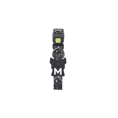 M-Pets Urban Style Freestyle Dog Collar Black & White Small
