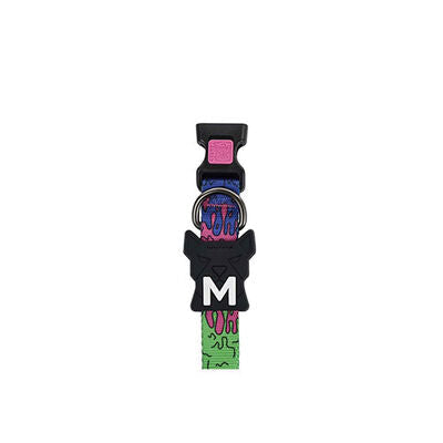 M-Pets Urban Style Lava Adjustable Dog Collar Large 38-66cm