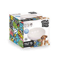 M-Pets Urban Style Tilted Ceramic Cat Bowl Ergonomic Design 350ml