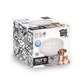 M-Pets Urban Style Ceramic Tilted Cat Bowl Black & White 250 ml