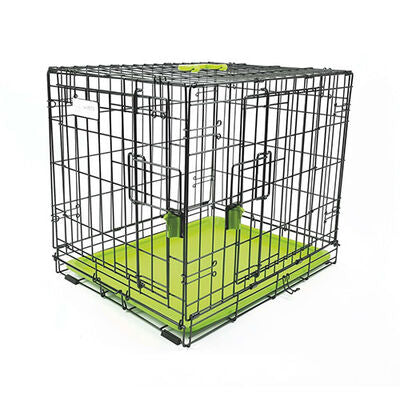 M-Pets Voyager 2-Door Dog Crate Secure Lock Large Green 91cm