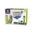 M-Pets Voyager 2-Door Folding Dog Crate Blue XL 106x71x76 cm