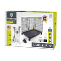 M-Pets Voyager 2-Door Rolling Dog Crate Large Black 91x58x63 cm
