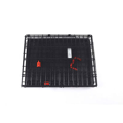 M-Pets Voyager 2-Door Rolling Dog Crate Medium Black 76x48x53cm
