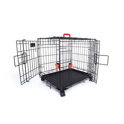 M-Pets Voyager 2-Door Wheeled Dog Crate XLarge Black 106cm