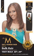 Femi Collection Yaki Human Hair Bulk, Color 4, 24 in