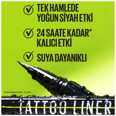 Maybelline Tattoo Liner Ink Pen - Pitch Brown: Long-lasting, Smudge-Proof Brown Eyeliner for Effortless Definition