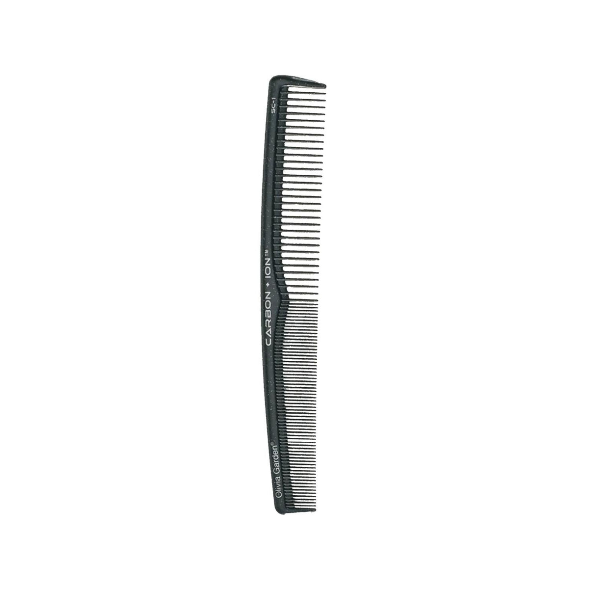 Olivia Garden Carbon + Ion Tarak SC-1: Professional Anti-Static Hair Comb for Detangling, Styling, & Smoothing Frizz, Adding Shine