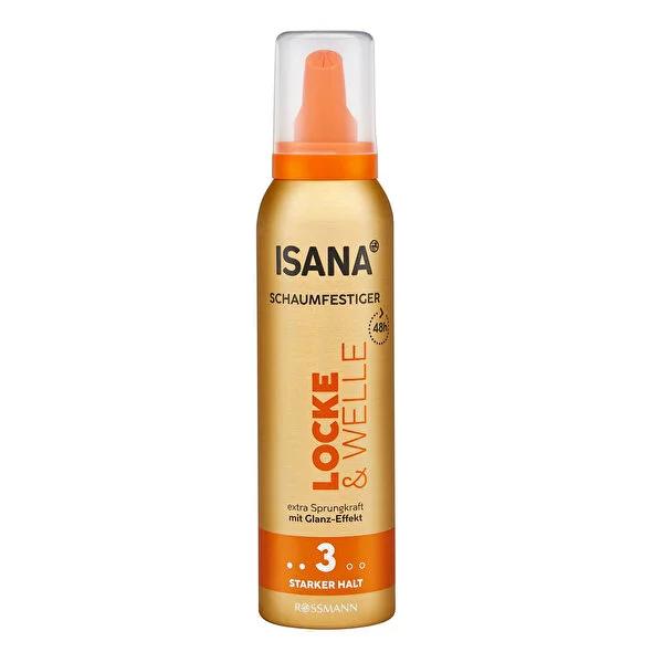 Isana Hair Mousse for Curls & Waves: Vegan Curl Defining Mousse with 48H Hold & UV Protection - Achieve Bouncy, Frizz-Free Curls.